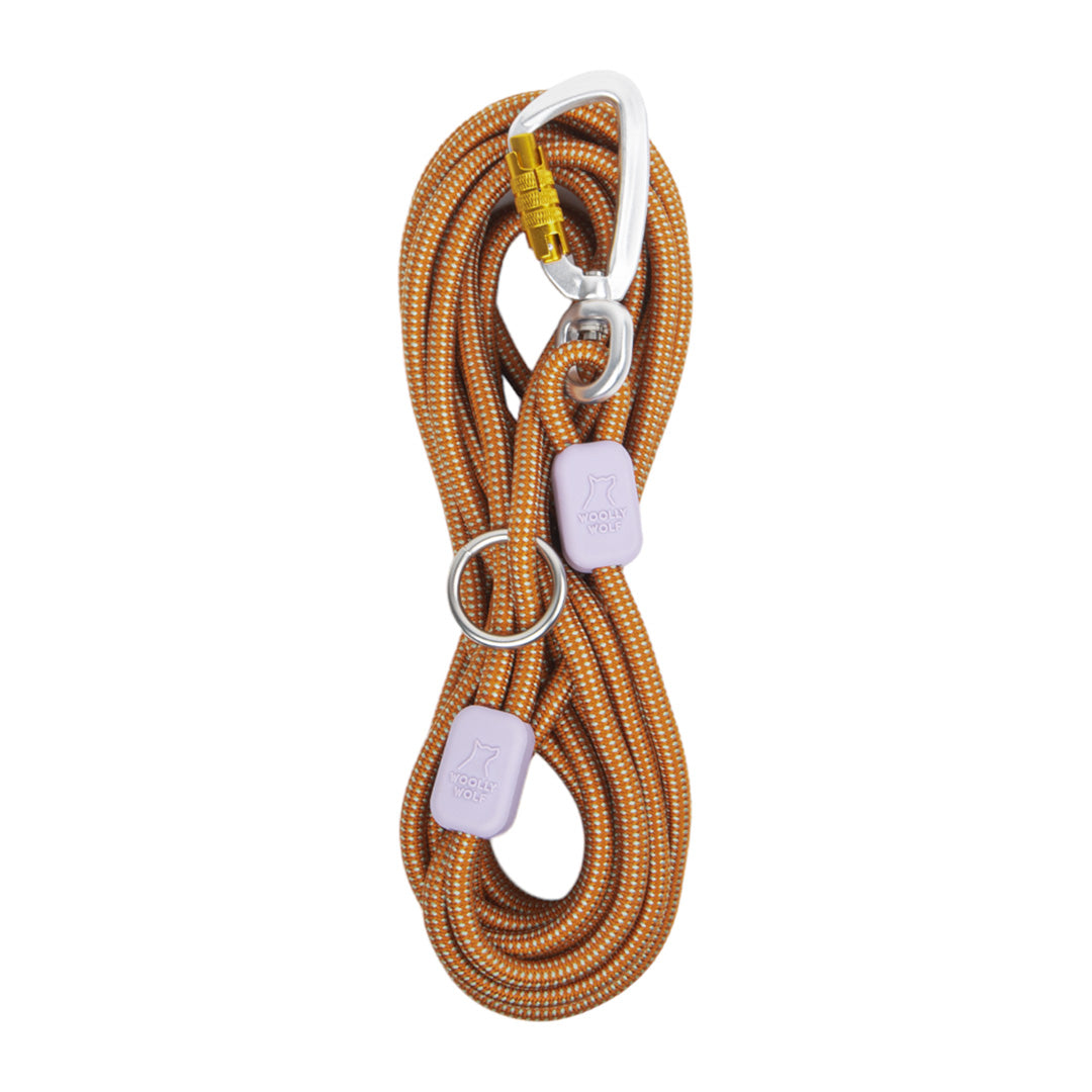 Long Rope Leash Terracotta Mix