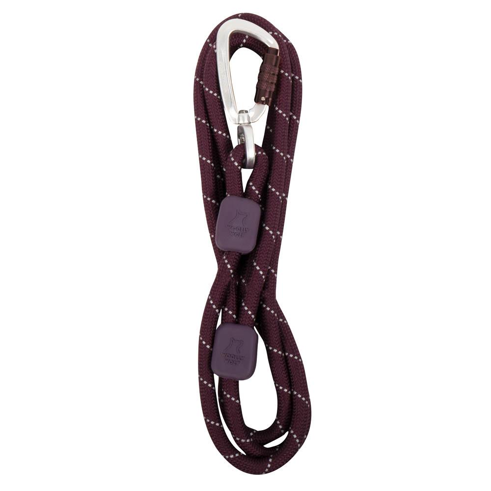 Woolly Wolf Rope Leash Juicy Plum