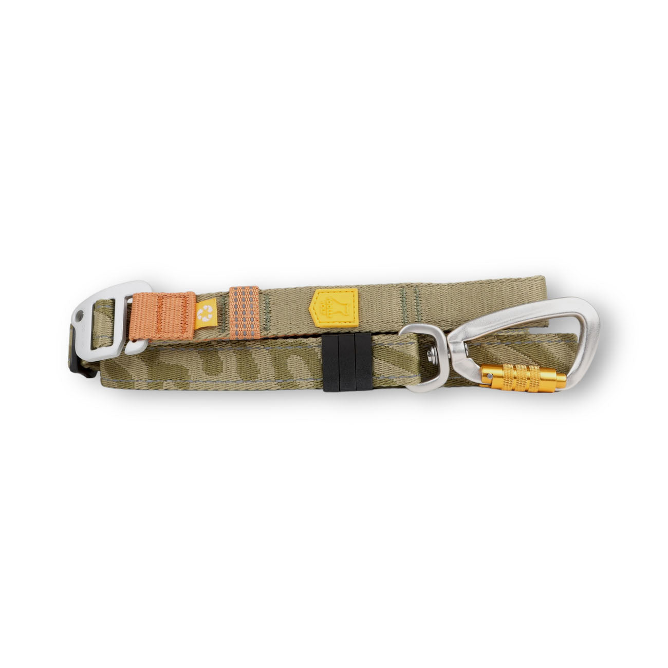 Roam Adjustable Leash Green Ripple