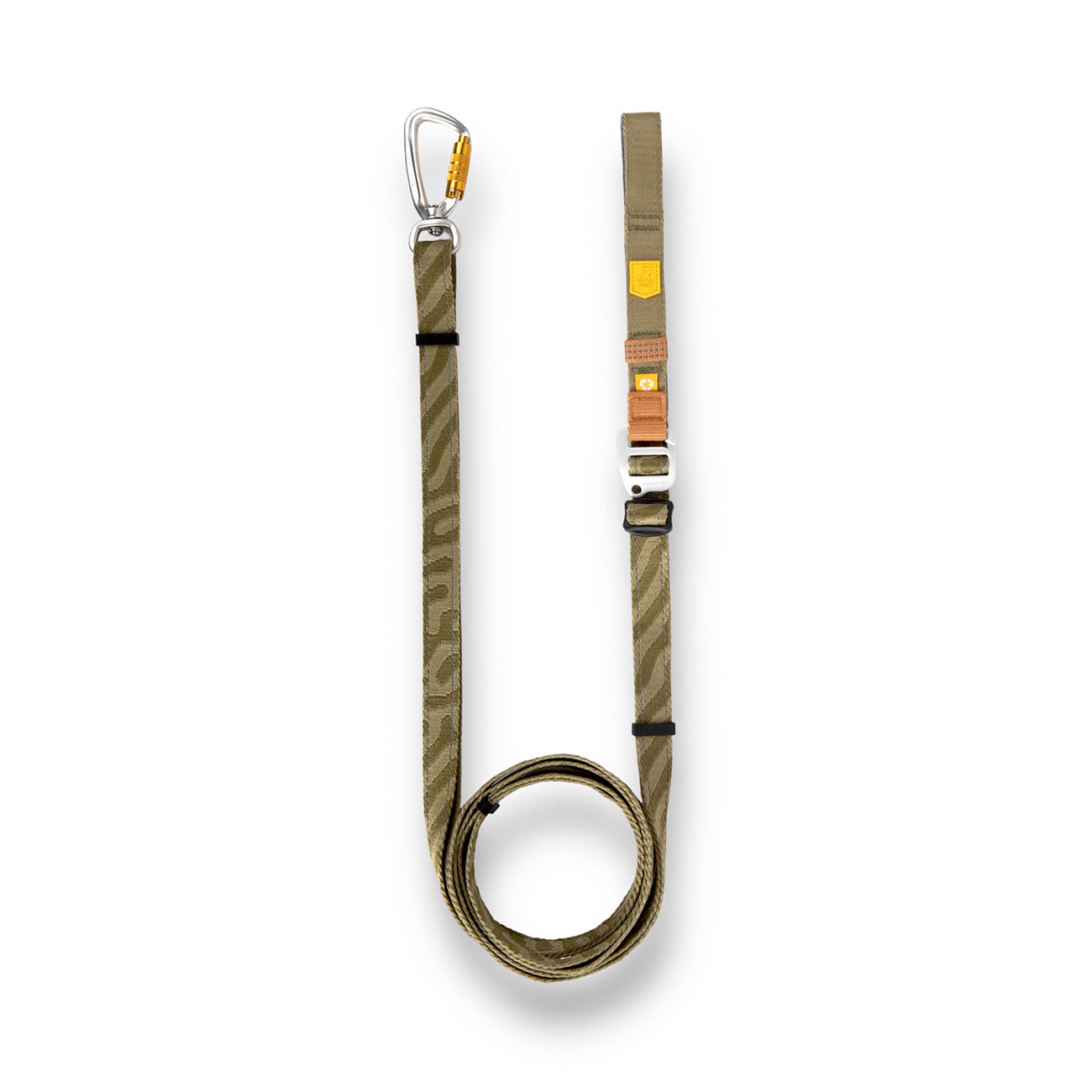 Roam Adjustable Leash Green Ripple